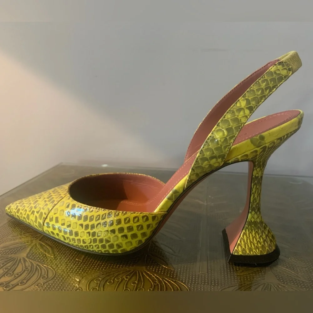 Amina Muaddi Slingbacks - Picture 1 of 5